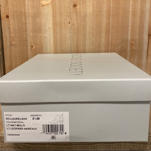 NEW Sole Society Leopard Ankle Boots - Picture 14 of 14